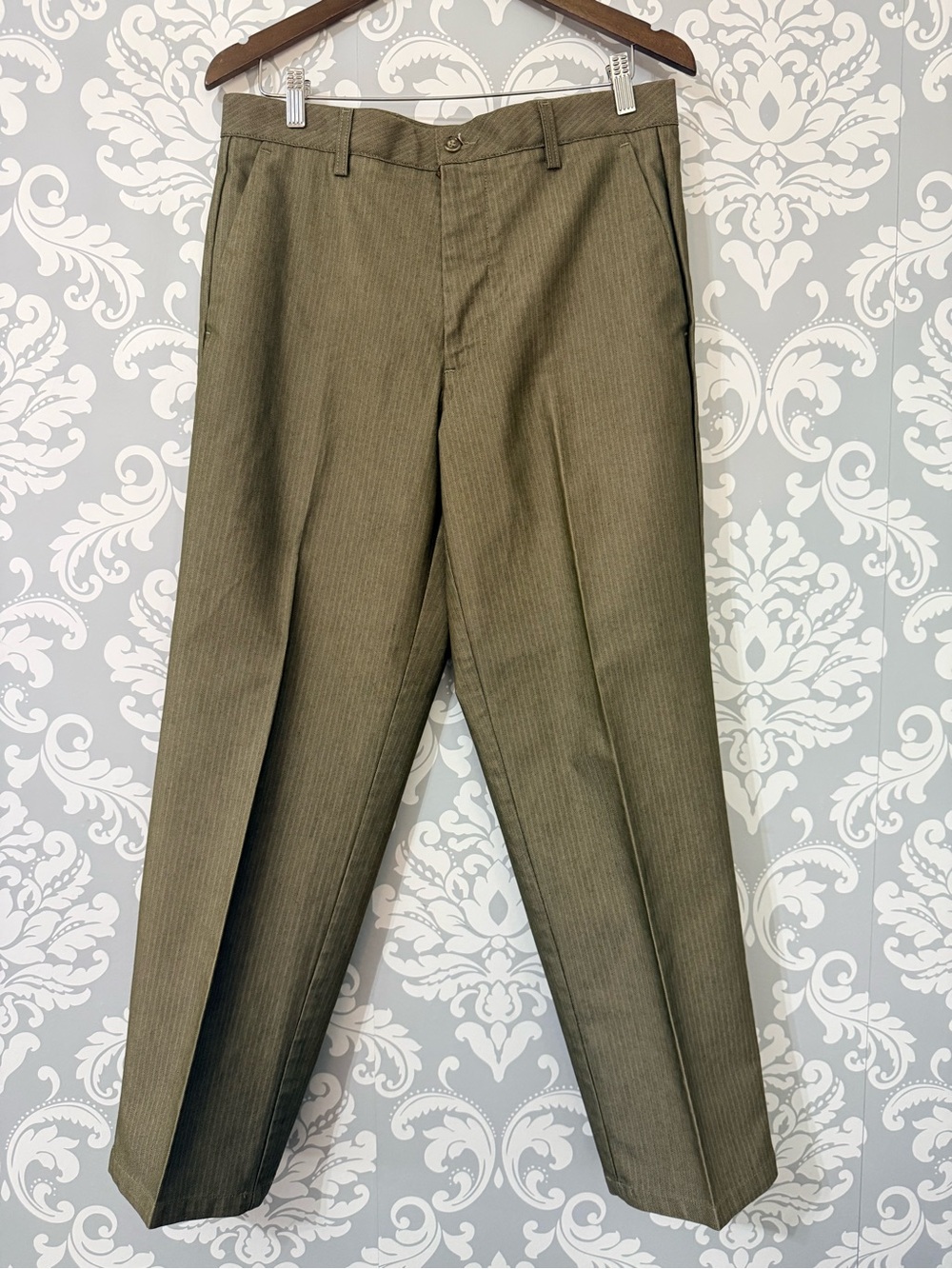 💫4/$25 • Dockers Men's Olive Green Dress Pants - Classic Pleated Trousers